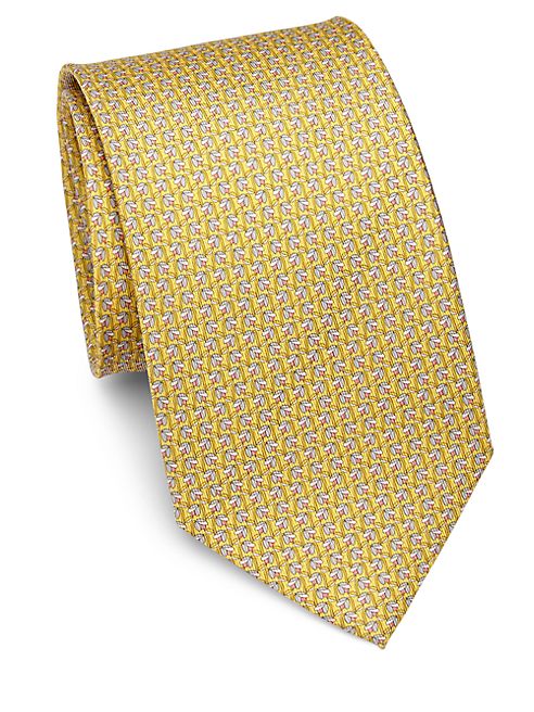 Salvatore Ferragamo - Wilting Flower Print Silk Tie