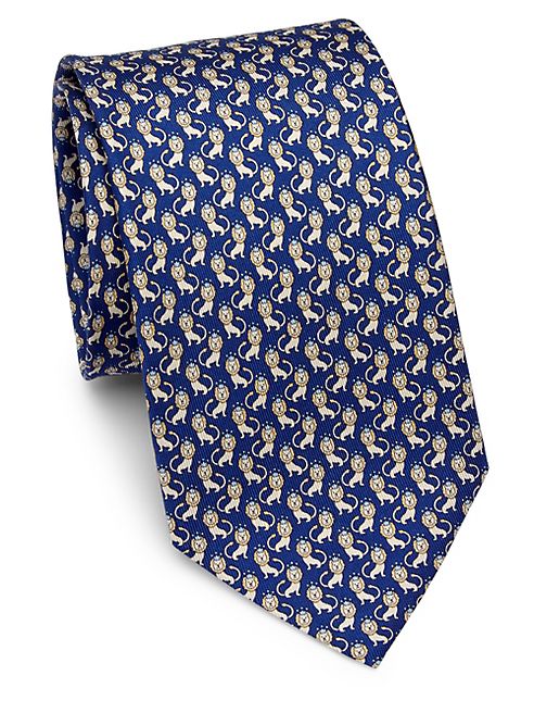 Salvatore Ferragamo - King Lion Silk Tie