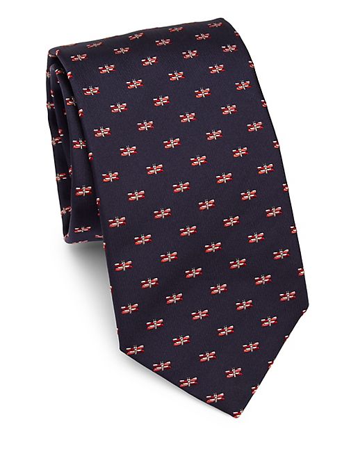 Salvatore Ferragamo - Dragon Fly Silk Tie