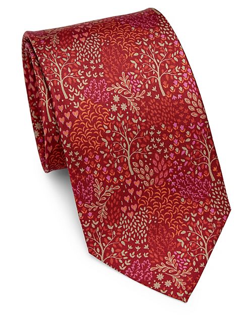 Salvatore Ferragamo - Floral Print Silk Tie