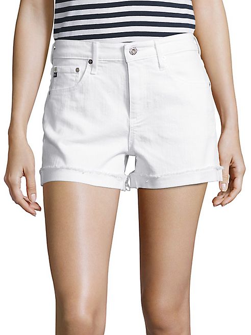 AG - Hailey Slouchy Cuffed Denim Shorts