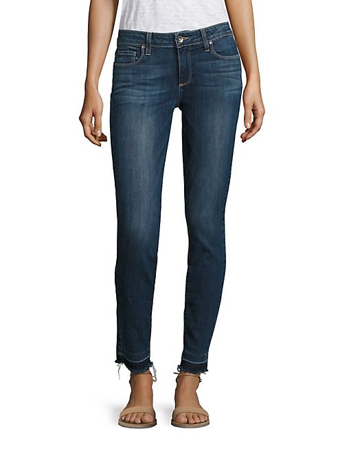 PAIGE - Verdugo Raw-Edge Skinny Ankle Jeans