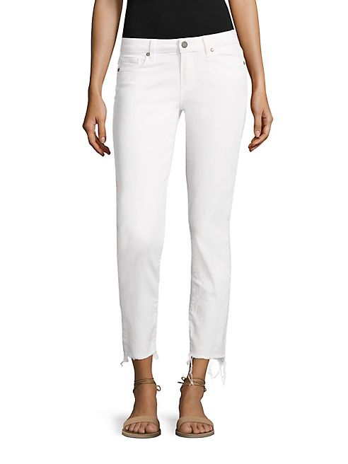 PAIGE - Skyline Step Hem Ankle Peg Skinny Jeans