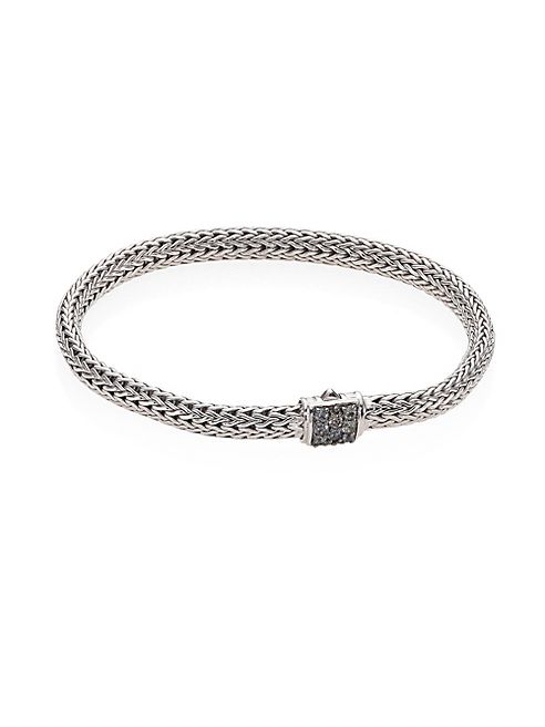 John Hardy - Classic Chain Extra Small Grey Sapphire & Sterling Silver Bracelet