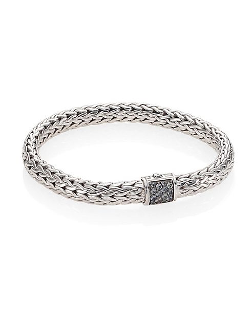 John Hardy - Classic Chain Medium Grey Sapphire & Sterling Silver Bracelet