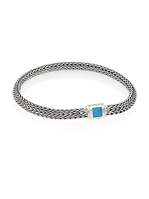 John Hardy - Classic Chain Extra Small Turquoise & Sterling Silver Bracelet