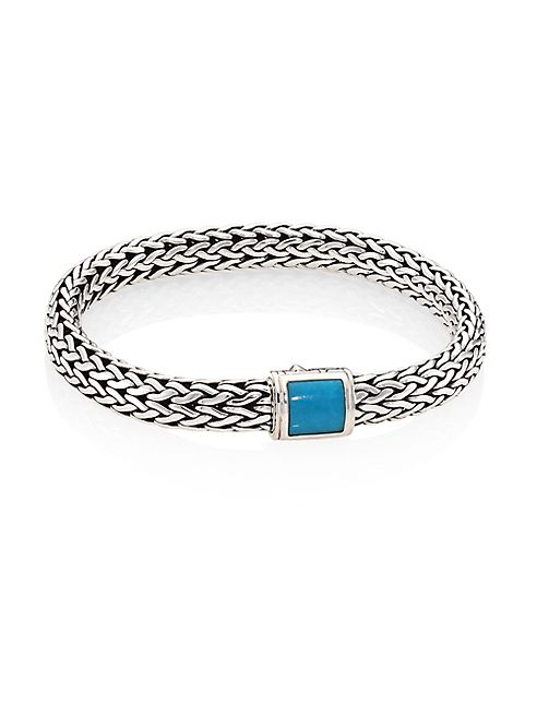 John Hardy - Classic Chain Medium Turquoise & Sterling Silver Bracelet