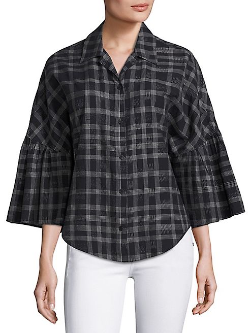 Tome - Plaid Button Front Shirt