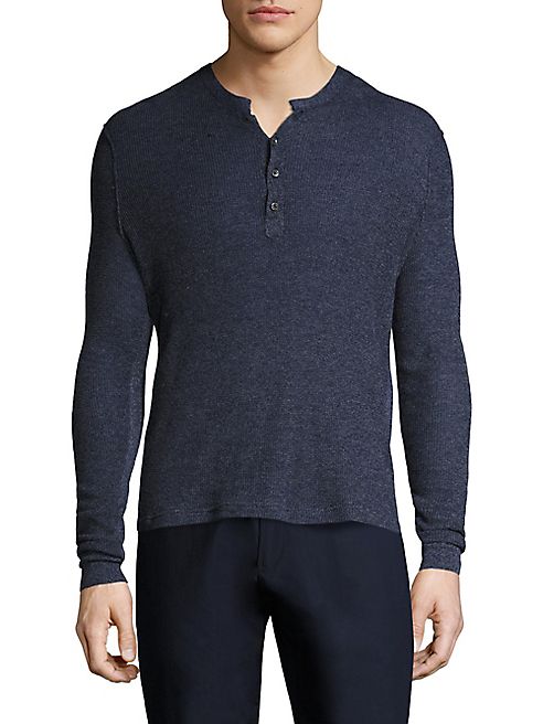 Ovadia & Sons - Zack Waffle Knit Merino Wool Sweater