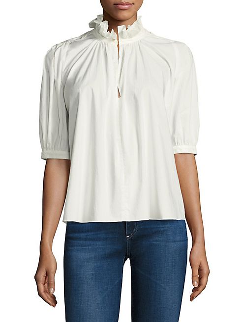 Rebecca Taylor - Short Sleeve Poplin Top