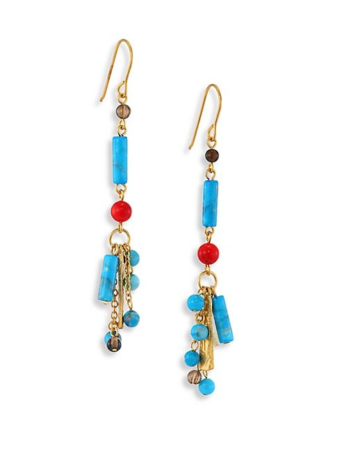 Stephanie Kantis - Semi-Precious Multi-Stone Drop Earrings