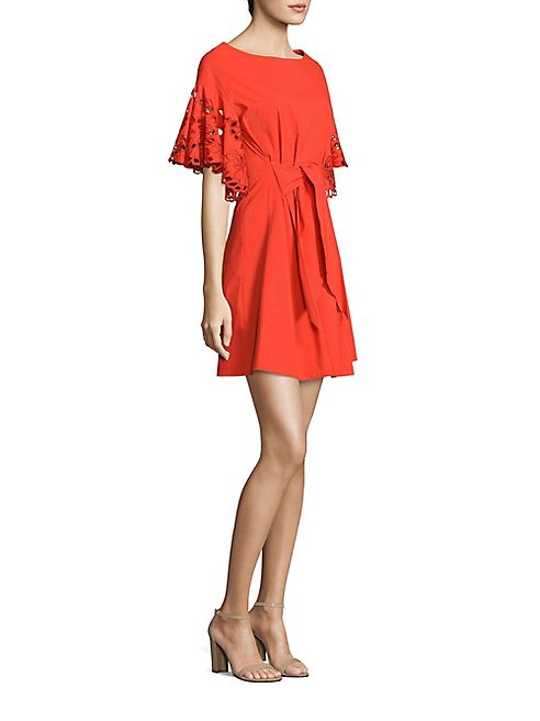 Josie Natori - Ruffled Sleeve Dress