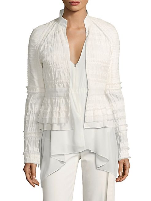 Josie Natori - Peplum Layered Hem Jacket