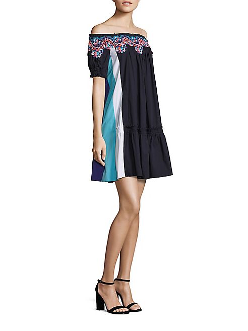 Peter Pilotto - Paneled Cotton Lace Dress