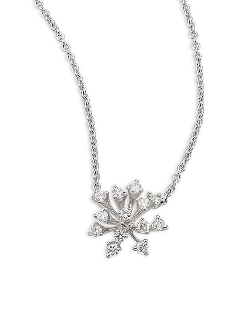 Hueb - Modern Diamond & 18K White Gold Pendant Necklace