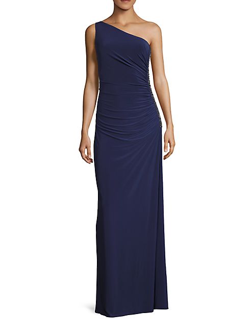 Laundry by Shelli Segal - Beaded One-Shoulder Gown