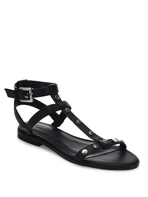 Rebecca Minkoff - Sandy Studded Leather Gladiator Sandals