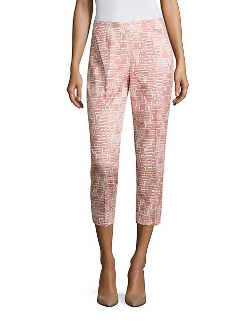 Peserico - Side Zip Block Crop Pants