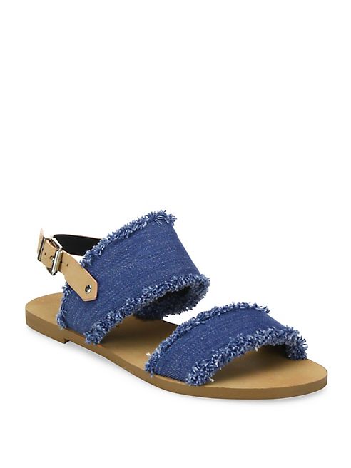 Rebecca Minkoff - Emery Denim Flat Slingbacks