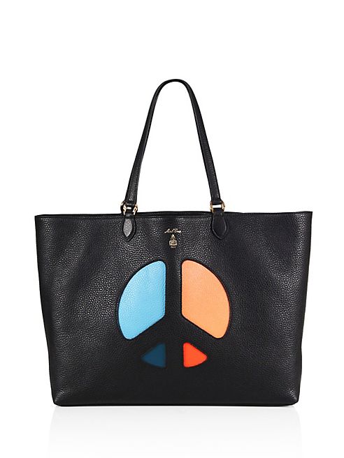 Mark Cross - Villa Leather Peace Sign Tote