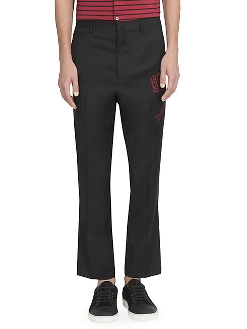 Lanvin - Straight Leg Wool Trousers