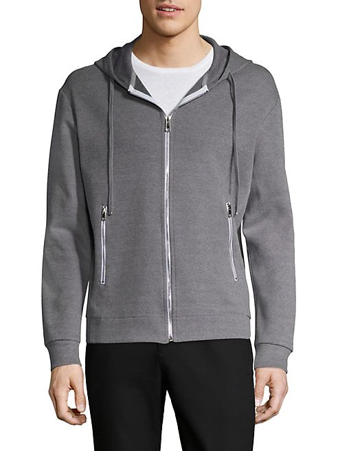 PLAC - Textured Cotton Blend Hoodie