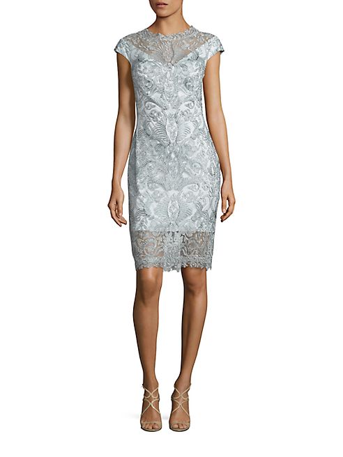 Tadashi Shoji - Cap Sleeve Lace Dress