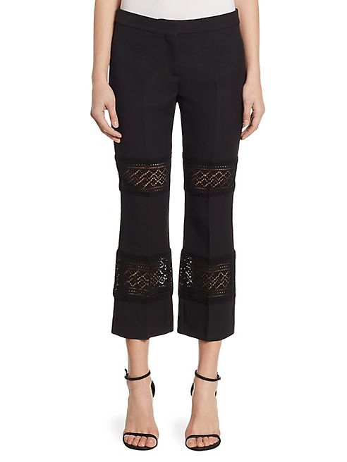 Alexander McQueen - Kick Back Wool & Silk Trousers