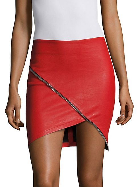 RtA - Ivy Leather Short Skirt