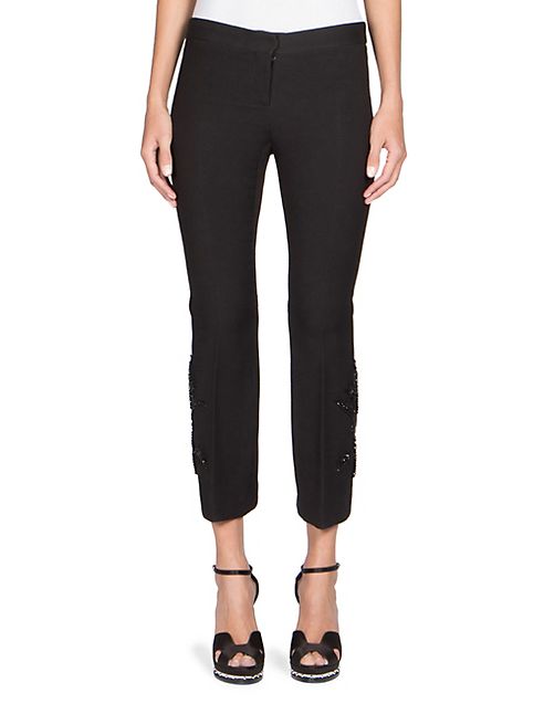 Alexander McQueen - Flared Wool-Blend Trousers