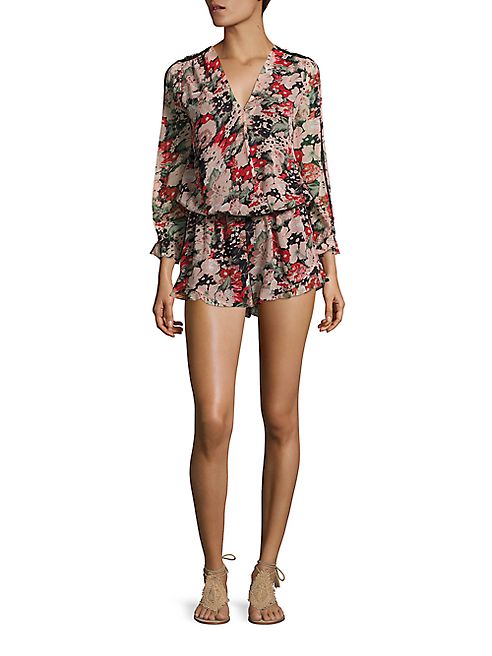 Joie - Ellar Silk Floral-Print Romper