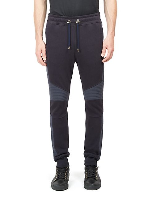 Balmain - Colorblock Quilted Jogger Pants