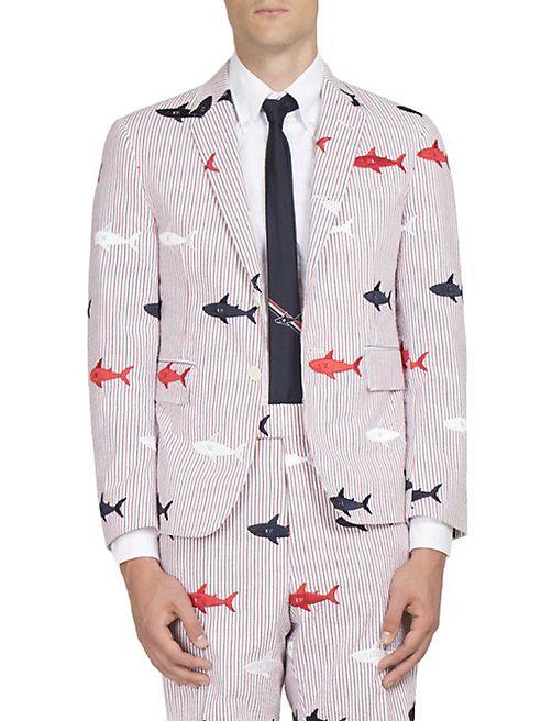 Thom Browne - Shark Embroidered Jacket