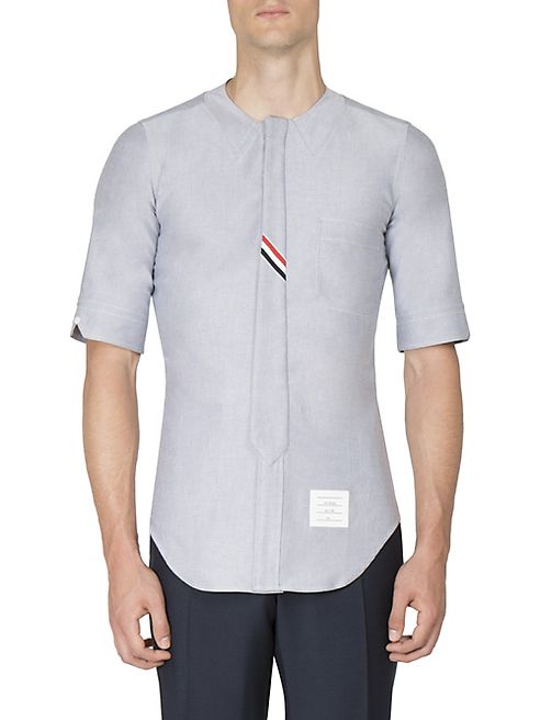 Thom Browne - Crewneck Cotton Shirt