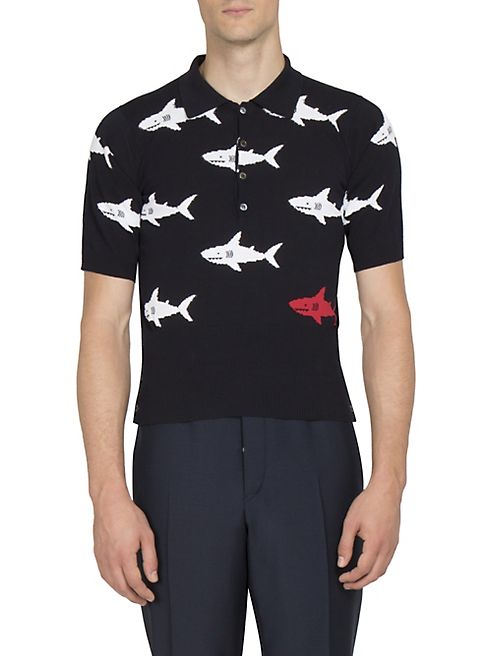 Thom Browne - Shark Printed Polo