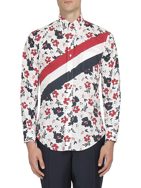 Thom Browne - Floral Printed Shirt