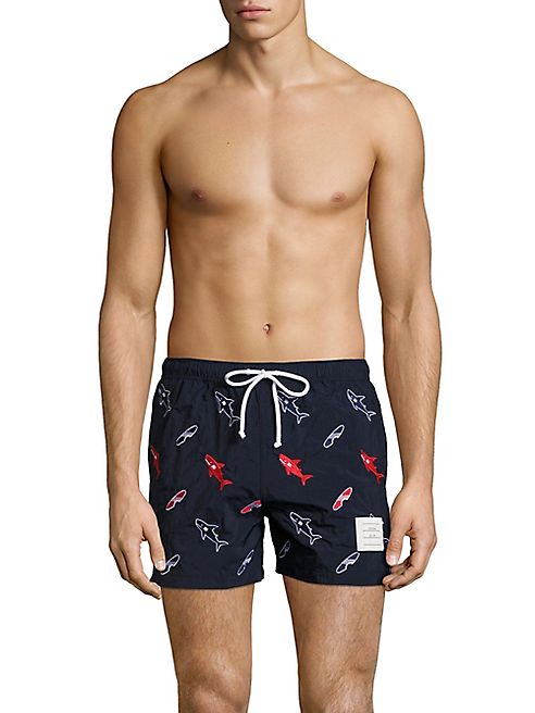 Thom Browne - Shark-Surfboard Print Shorts