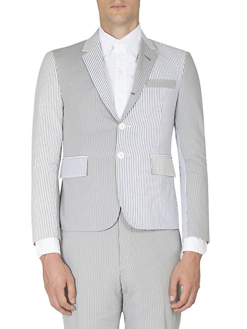 Thom Browne - Striped Cotton Jacket