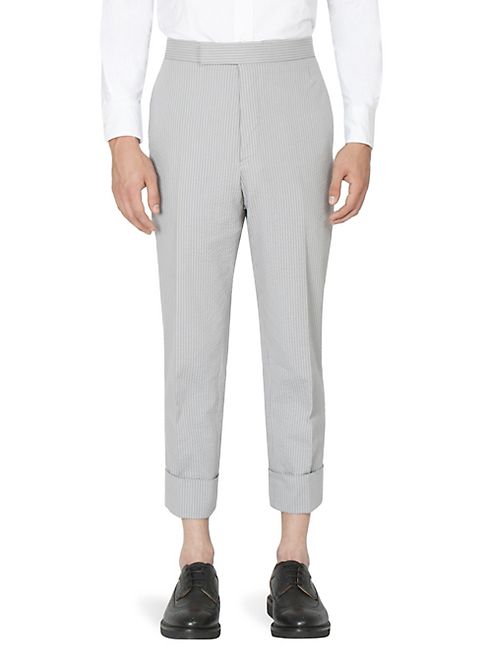 Thom Browne - Seersucker Cotton Pants