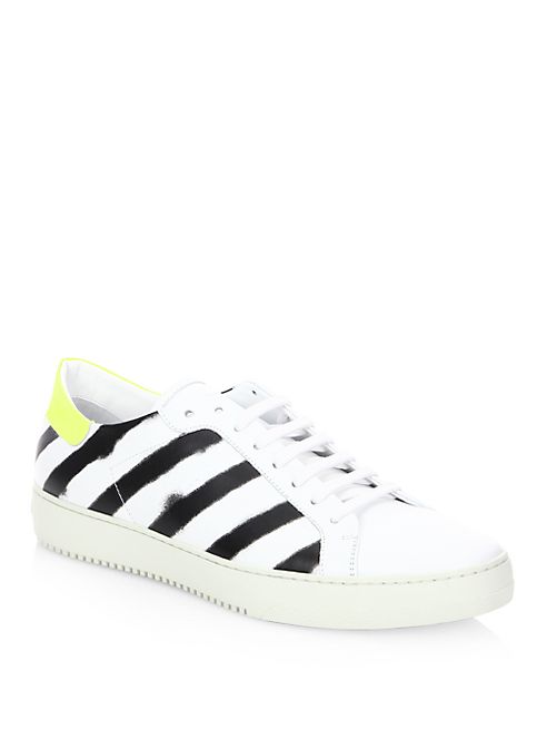 Off-White - Diagonal Stripe Low Top Sneakers