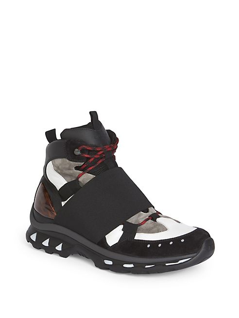 Givenchy - Runway Calf Leather High-Top Trainers