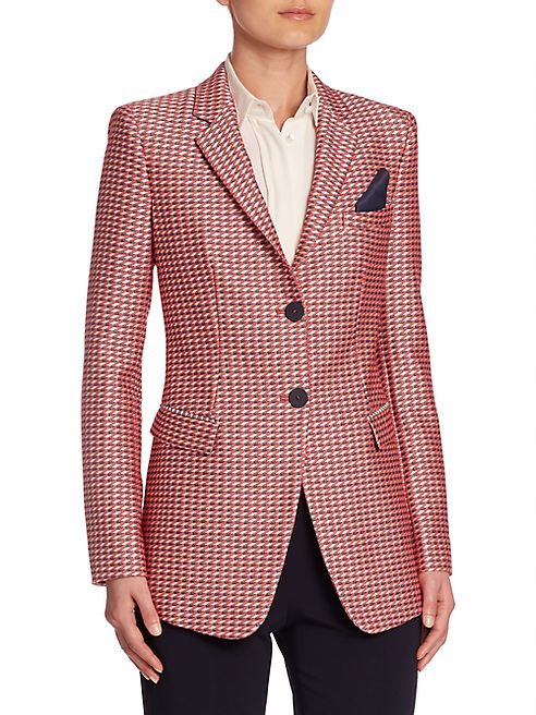 Armani Collezioni - Geometric Button Front Jacket