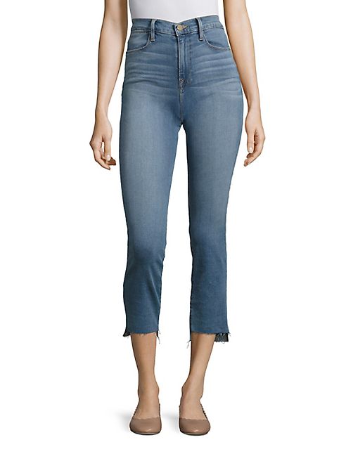 FRAME - Le High Straight-Leg Step Hem Jeans