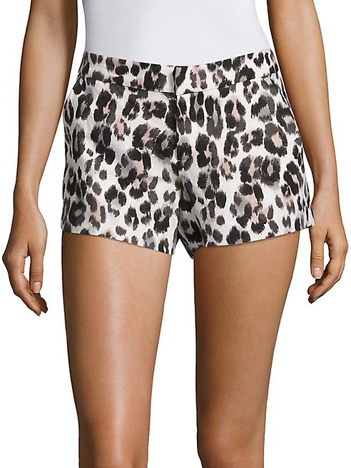 Joie - Merci Leopard Print Linen Shorts