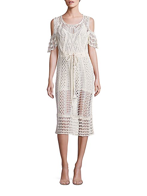 See by Chloé - Cold-Shoulder Crochet Dress