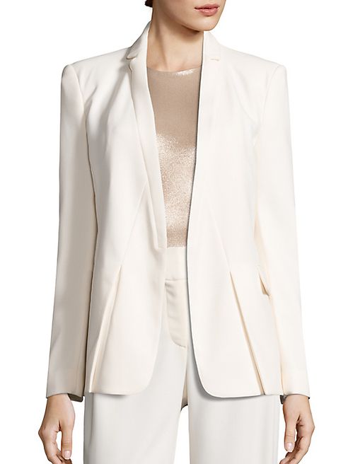 Halston Heritage - Pleated Crepe Blazer