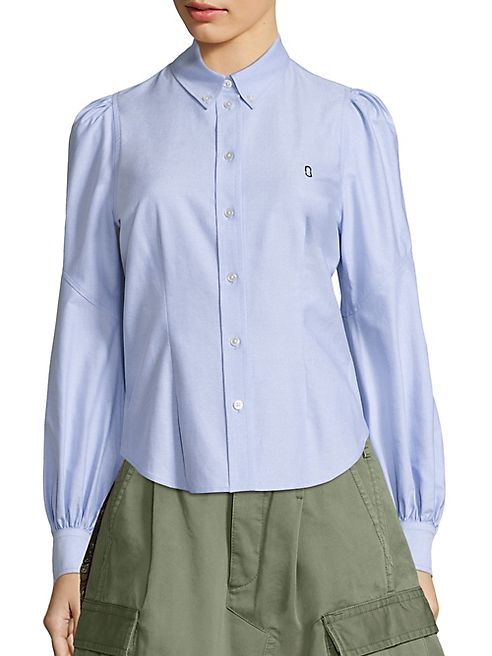 Marc Jacobs - Bishop-Sleeve Button-Down Oxford Shirt