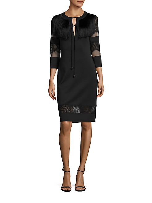 Tadashi Shoji - Fringe Sheath Dress