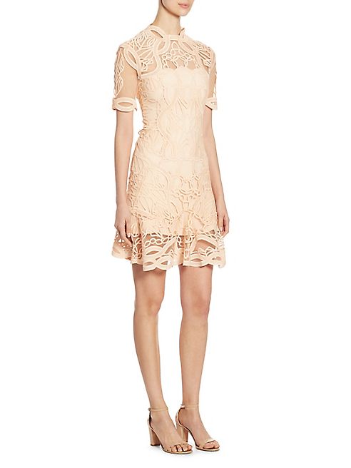 Jonathan Simkhai - Truss Applique Mini Flare Dress