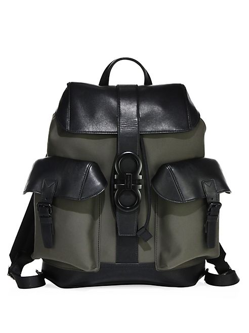 Salvatore Ferragamo - Two-Tone Leather Backpack